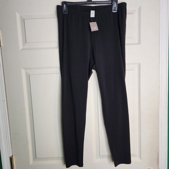 J. Jill NWT Pima Ankle Knit Leggings Elastic Waist Pants XL Stretch Comfort - Picture 3 of 7